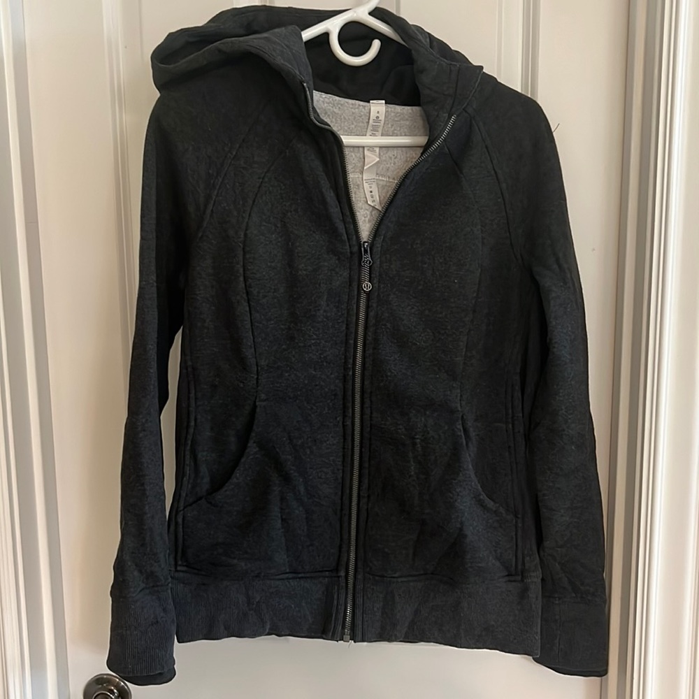 Lululemon scuba hoodie charcoal size 8